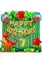 Dinosaur 7 Years Old Balloon Set Dinosaur Concept Helium Balloon Set Dinosaur Birthday Set