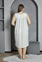 New Sleeve V-Neck 100% Cotton Combed Plus Size Mother's Nightgown 819 - 5