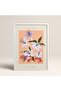 White Wooden Framed Painting Framed Poster Artistic Modern Wall Decor (Abstract52-White)