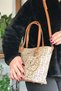 New Season Women's Hand and Shoulder Bag with Mini Wallet 3018-gd Mink Tan - 4