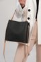 Women's 5 Compartment Bag with Two Straps (Thick Strap) 4005-gd Black-combination - 4