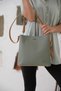 Women's 5 Compartment Two Strap Bag (Thick Strap) 4005-gd Green-combination - 3