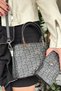 New Season Premium Product Women's Shoulder and Crossbody Bag 3004-gd - Black-combination - 3
