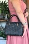 Women's 5 Compartment Shoulder Bag and 3006-Gd Black - 2