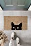 Cute Black Cat Decorative Interior and Exterior Door Mat 70x45 Cm