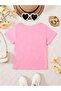 Kids Colorful Draped Heart Printed Children's T-shirt - 2