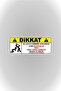 12 X 5 Cm Caution Touching Prohibited Sticker Car Sticker Label - 2