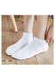 5 Pairs Unisex White Summer Ankle Socks Set - 3