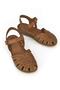 , Women's Genuine Leather Sandals 1411008Z204 Tan - 4