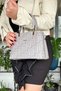 New Season Premium Product Women's Shoulder and Crossbody Bag 3004-gd - Gray Combination - 5