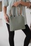 Women's 5 Compartment Two Strap Bag (Thick Strap) 4005-gd Green-combination - 2