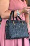Women's 5 Compartment Shoulder Bag and 3006-Gd Black - 3
