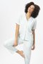 Women's Pajama Top Bnt-W20413 Green - 4