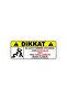 12 X 5 Cm Caution Touching Prohibited Sticker Car Sticker Label