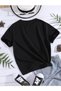 Kids Colorful Draped Heart Printed Children's T-shirt - 2