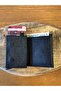 Mkm Automatic Mechanism Magnetic Leather Look Black Card Holder Wallet with Money Compartment - 3