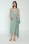 Green Maternity and Maternity Dressing Gown Nightgown Set - 4