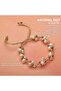 Certified Real Pearl Natural Cut Natural Stone Macrame Bracelet