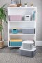 2 Pieces 13.4 Lt Gray Multi-Purpose Closet Organizer Box with Lid, Decorative Box, Toy Box - 3