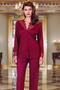 130 Six-Piece Battal Combed Cotton Nightgown - Dressing Gown Set - 4