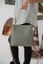 Women's 5 Compartment Two Strap Bag (Thick Strap) 4005-gd Green-combination - 5