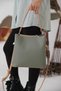Women's 5 Compartment Two Strap Bag (Thick Strap) 4005-gd Green-combination - 6