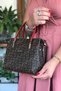 Women's 5 Compartment Shoulder Bag and 3006-Gd Red - 2