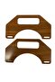 Ahşap Çanta Sapı Mdf Kulp Ceviz (1 Çift)