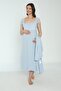 Baby Blue Maternity and Maternity Dressing Gown Nightgown Set - 3