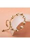 Certified Real Pearl Natural Cut Natural Stone Macrame Bracelet - 2