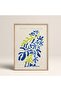 Natural Wood Framed Painting Framed Poster Artistic Modern Wall Decor (Abstract65-Wood)