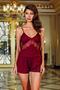 130 Six-Piece Battal Combed Cotton Nightgown - Dressing Gown Set - 5