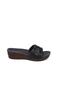 Women's Navy Blue Buckle Casual Slippers