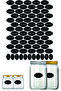 Spice Jar Label Sticker 70 Pieces