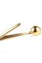 Gold Color Stainless Steel Coffee Measuring Spoon and Package Clip - 3