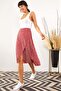 Women's Red Wrap Skirt ETK-19000154 - 2