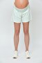 Women's Green Maternity Shorts - 2