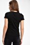 Women's Slim Fit Short Sleeve T-Shirt K7064Az.19Sp.Bk27 - 4