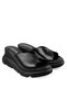 Women's Skin Genuine Leather Wedge Heeled Slippers 6212 - 5