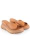 Women's Skin Genuine Leather Wedge Heeled Slippers 6212 - 5