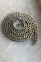 Stainless 316l Steel Women's Men's Thick Flat Knitted Model Chain Necklace Grey Silver 10 Mm 58 Cm - 4