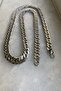 Stainless 316l Steel Women's Men's Thick Flat Knitted Model Chain Necklace Grey Silver 10 Mm 58 Cm - 7
