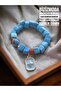 Murano Glass Basement Bead Charm Evil Eye Bead Bracelet Evil Eye Beaded Bracelet
