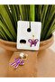 Purple Bow Clip Children's Earrings - No Piercing Hole Earrings - 3