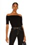 Women's Black Strapless Blouse Short Sleeve