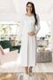 Cotton, Seasonal, Long Sleeve, Maternity & Maternity, Pajamas, Nightgown and Morning Gown Set 1924 - 3