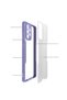 Samsung Galaxy A72 Case Frosted Transparent Parfait Cover with Camera Protection on the Back - 4