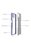 Samsung Galaxy M12 Case with Camera Protection Frosted Transparent Parfait Cover on the Back - 4
