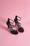 Black Three-Stripe Heeled Shoes - 4