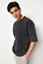Premium Plus Size Oversize/Wide Cut Faded Effect 100% Cotton T-Shirt Tmnss23Bf00000 - 9